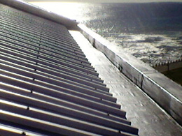 ibr roof repair with gutter waterproofing with torch-on